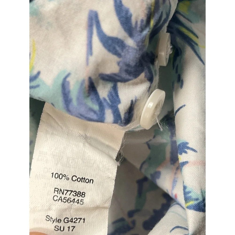 J.CREW Men's‎ Button-Front Shirt Adult XL Slim Multi Colored Hawaiian Buttton
